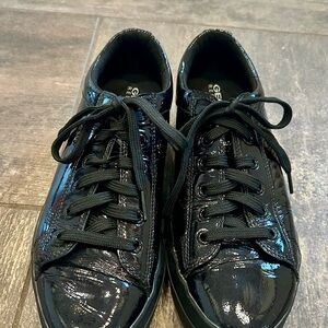 Geox Black Patent Leather Sneakers